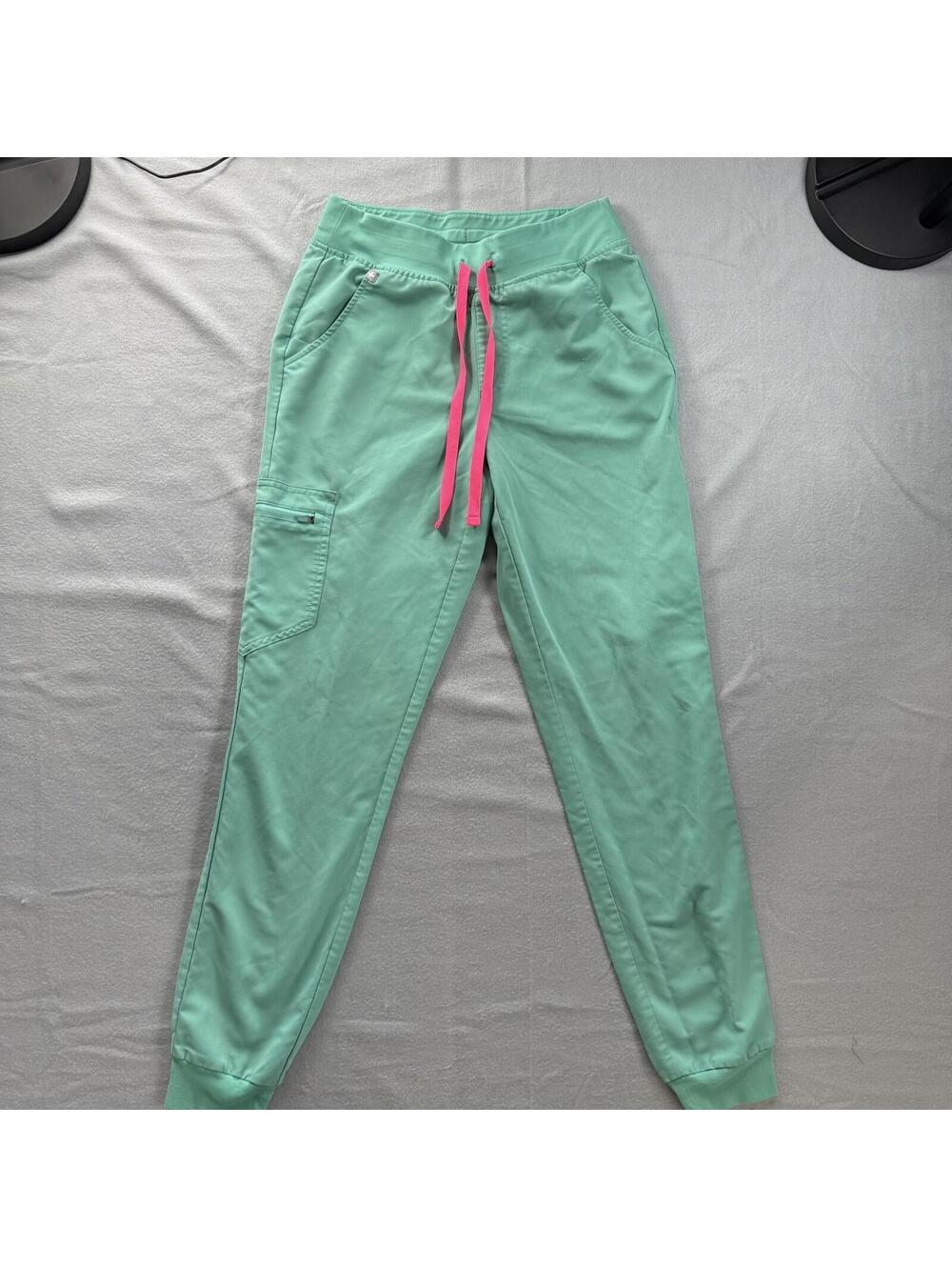 FIGS Technical Collection Teal Jogger Scrub Pants Womens XS